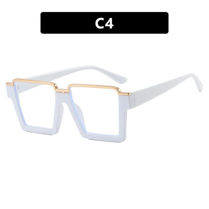 R57411 Brand Designer Half Frame Reading Glasses Lady Luxury Clear Eyewear Men Square Presbyopic Eyeglass Dioptric +50~+350