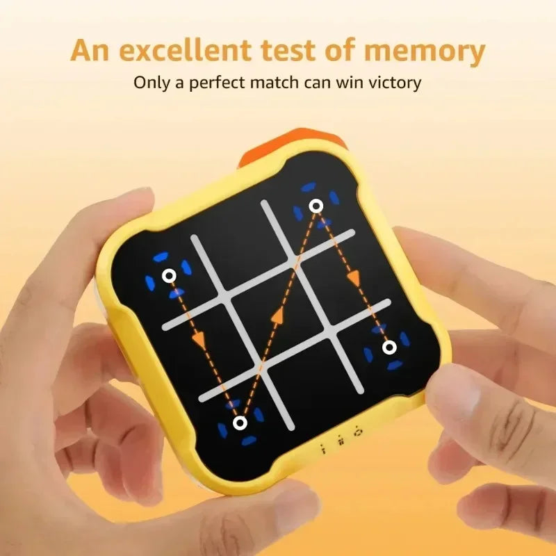 Tic-Tac-Toe Board Multifunctional Electronic Game Montessori Educational Table Game Chess Portable Chess Set Adult and children