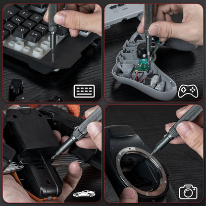 72in1 Mini Precision Screwdriver Set Magnetic Bits Manual Repair Tool Kit for iPhone PC Watch Computer Repair Gift bottle opener