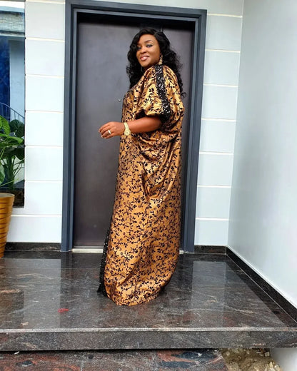 2024 Africa Clothing Abayas for Women Dubai Luxury Spring African Muslim Fashion Dress Caftan Evening Party Dresses Boubou Robe
