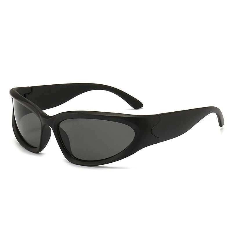 New arrival Popular Women's Sunglasses Punk Sunglasses Unique Oval Sun Glasses Men Goggle Shades Mirror Colorful Y2K Eyewear