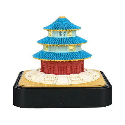 Love Castle 3D Memo Pad Paper Carving Art Calendar Fantasy Castle Notepad 3D Paper Card Decor New Year Valentine's Day Gift Box
