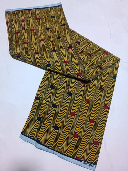 Style Pagne Guaranteed Veritable Original African Real Wax Fabric For Party Dresses Ankara Wax Print Fabric 100% Cotton Ghana