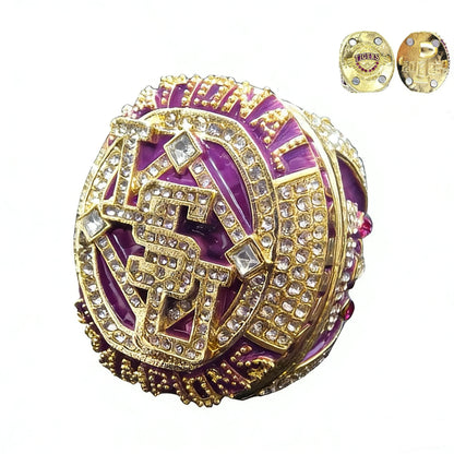 New 2025 Creative Championship ring Set Stainless steel and alloys souvenir Gift for Friends college Baseball Gift Fan ring