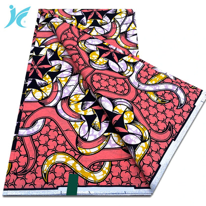African Real Wax Prints Fabric Ankara Wax 100% Cotton Fabric Guaranteed Veritable Original Sewing Material