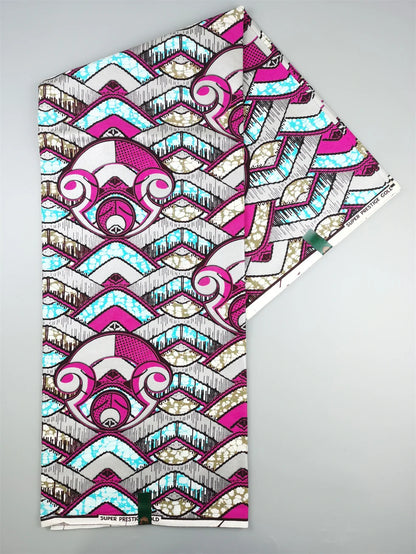 Newest Grand African Wax Glitter Glam Fabric 100% Cotton Ankara Batik Material Pagne Wax Gold Print Sewing Party Dress