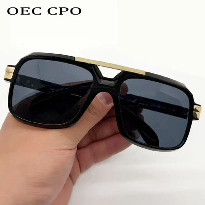Luxury Brand Oversized Punk Square Sunglasses Men Women Big Frame Sun Glasses Shades Eyewear Goggle De Sol Oculos