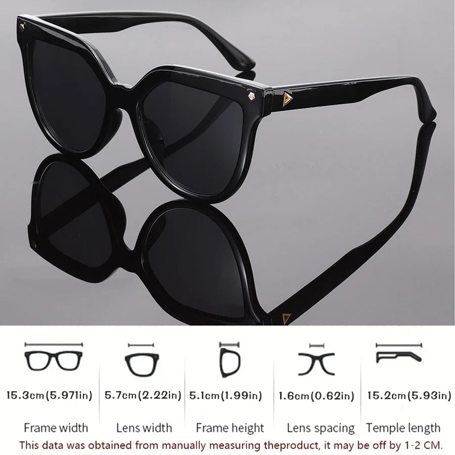 1 piece of fashionable unisex retro square men's and women's classic driving travel rectangular clothing sunglasses, ladies' ret