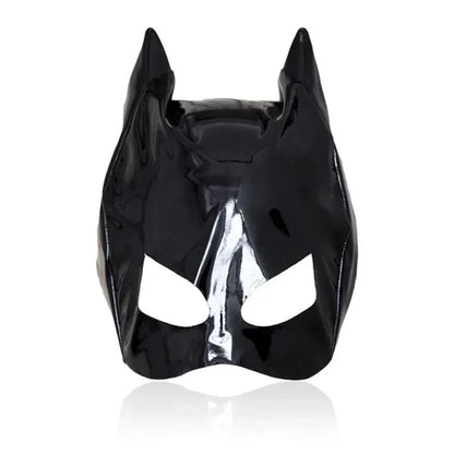 Halloween cosplay prop sexy mask women's tempting half face headwear cat ear mask leather mouth hood
