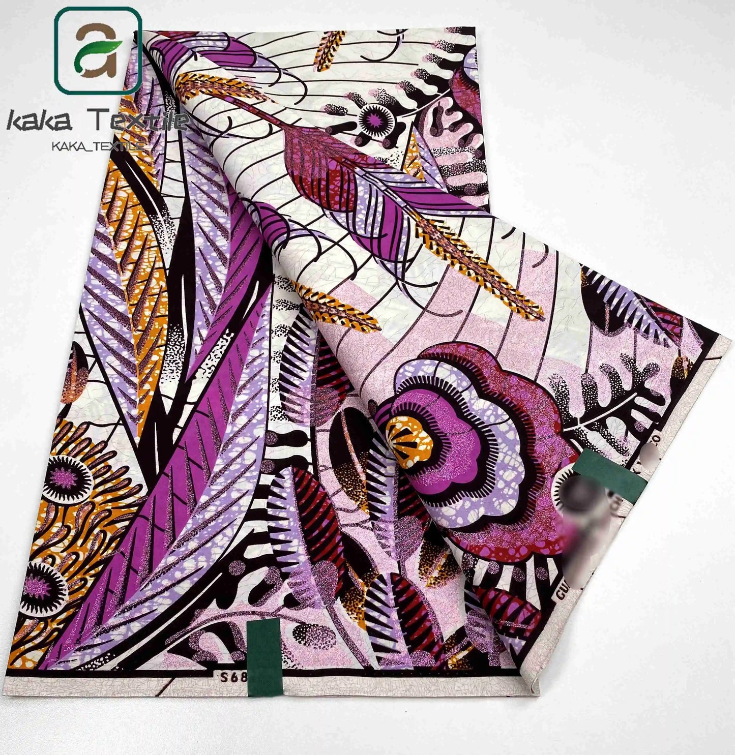 Latest African Grand Golden Wax Fabric Super Good Quality Women Pagne Flash Cotton Prints Batik Ankara Glitter Tissus 6yards