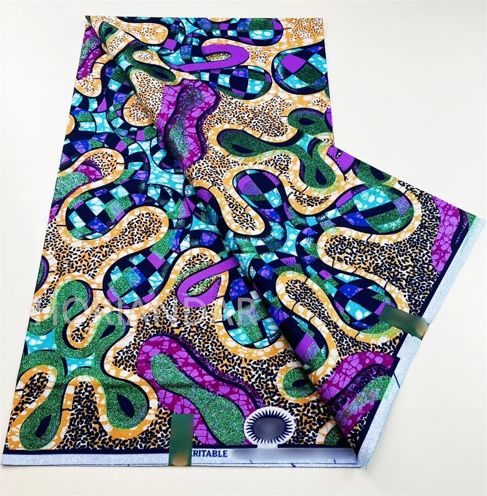 2026 Grand Super Original African Wax Fabric High Quality Nigerian Print Ankara Fabric For Sewing 6 Yard Women Dress 100% Cotton