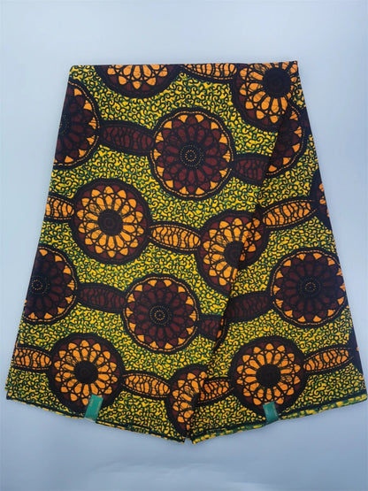 Ankara Fabric African Real Wax Print Fabric 100% Cotton High Quality 6 Yards African Fabric for Party Dress Nigeria