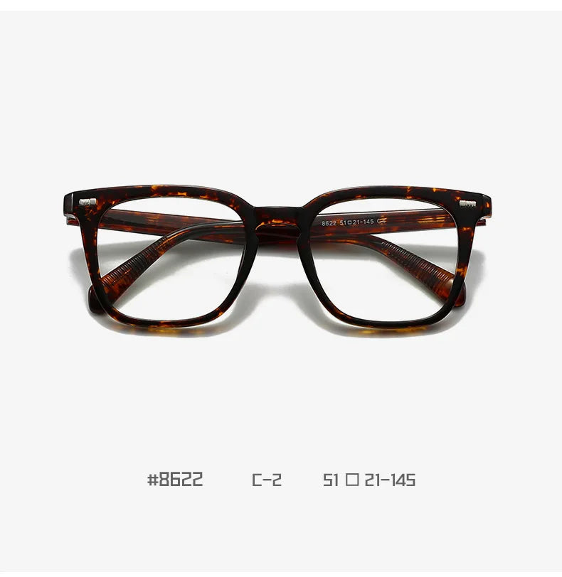 Transparent Square Men's Reading Glasses TR90 Large Frame Block Harmful Blue Light Myopia Prescription Glasses For Women