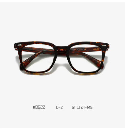 Transparent Square Men's Reading Glasses TR90 Large Frame Block Harmful Blue Light Myopia Prescription Glasses For Women