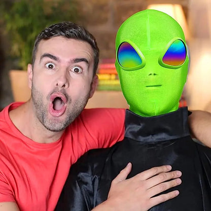 New Alien Halloween Mask Alien Role Play Costume Party, Humorous and Funny Alien 3D Adult Full Face Mask