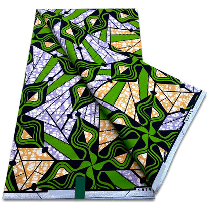 African Real Wax Prints Fabric Ankara Wax 100% Cotton Fabric Guaranteed Veritable Original Sewing Material