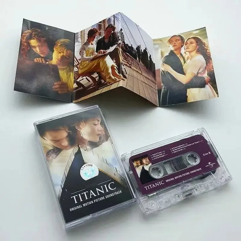 Titanic Music Magnetic Tape Greatest Hits Album Cassette Cosplay Walkman Car Recorder Soundtracks Box Party Music