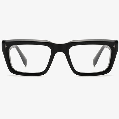 Fashion Thick Frame Acetate Glasses Men Vintage Square Myopia Prescription Eyeglasses Frame Reading Glasses Luxury Brand Eyewear
