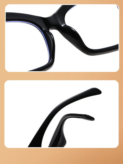 Big Frame Reading Glasses Classic Black Square Blocking Blue Light Computer Presbyopia Eyeglasses Goggle+1.0...+4.0 Unisex