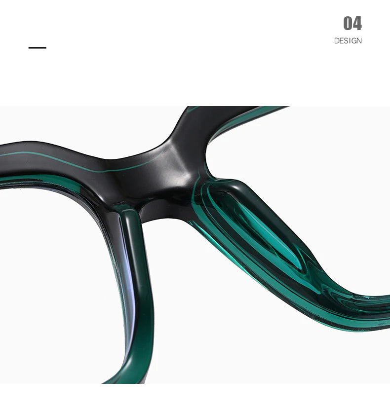 TR90 Men's Square Glasses Metal Frame Anti Blue Light Oversized Reading Glasses New Double Colors Women's Presbyopic Glasses