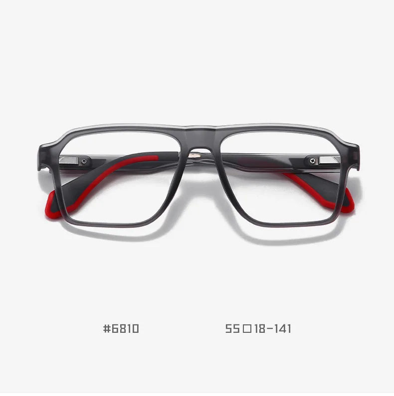 BLMUSA Retro Large Frame Ultralight TR Non-Slip Sports Myopia Glasses Anti Blue Light Prescription Reading Driving Sunglasses