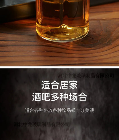 Creative Pistol-Shaped Glass Decanter Gun-Shaped Whiskey Set High Borosilicate Glass Sparkling Bottle