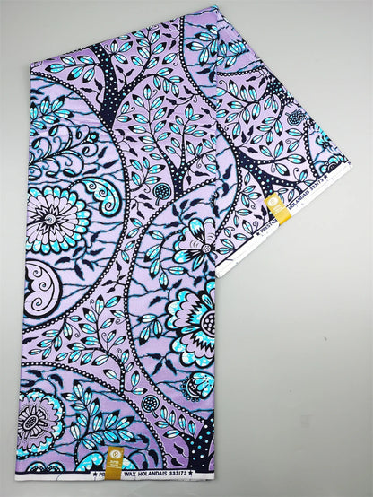 Newest Grand African Wax Glitter Glam Fabric 100% Cotton Ankara Batik Material Pagne Wax Gold Print Sewing Party Dress