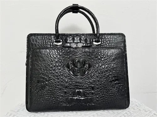 2024 New Luxury Real Crocodile Leather Laptop Bags Alligator Genuine Leather Men's Briefcase Brand Travel Messenger Computer Bag