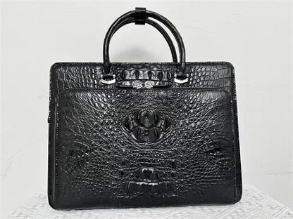 2024 New Luxury Real Crocodile Leather Laptop Bags Alligator Genuine Leather Men's Briefcase Brand Travel Messenger Computer Bag