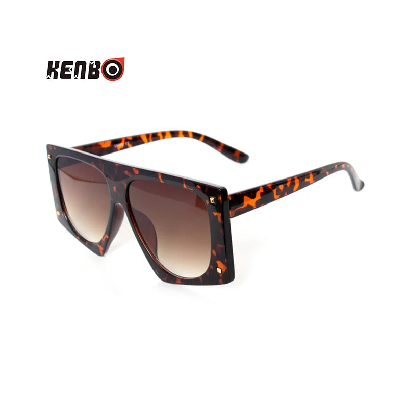 Kenbo Fashion Leopard Sunglasses Punk Designer Luxury Man/Women Sun Glasses Irregular Oversized Classic Vintage UV400 Eyewear