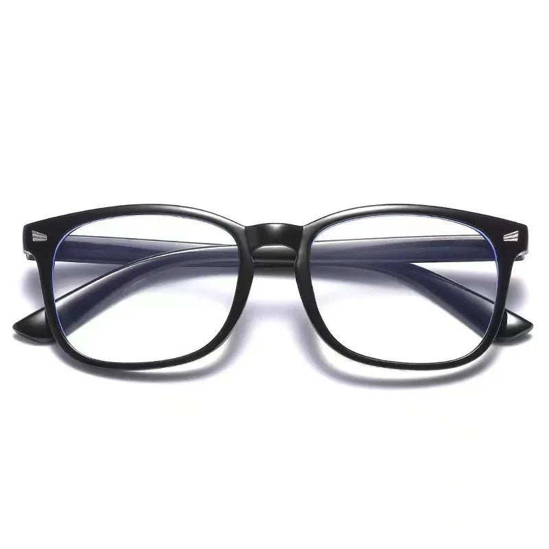 2PCS Vintage Computer Glasses Frame Men Square Optical Spectacles Eyeglasses Anti Blue Light Blocking Gaming Eyewear