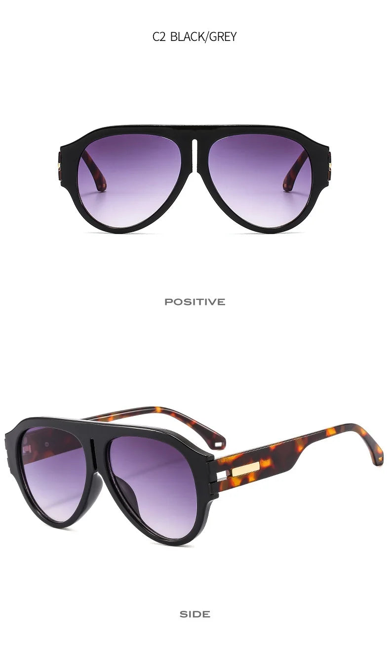 New Square Sunglasses Women Vintage Big Frame Shades Men Trending Design Luxury Sun Glasses UV400 Oversized Eyewear Gafas Oculos