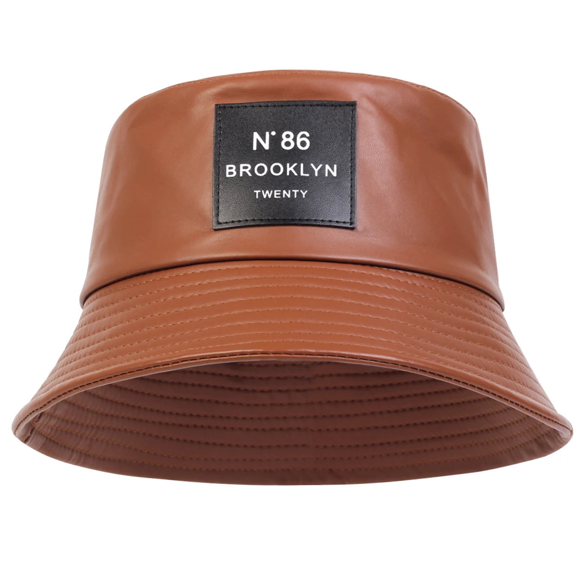 Spring summer Brooklyn panama Bucket hat outdoor travel hat fashion sun hat men and women leather Panama hat