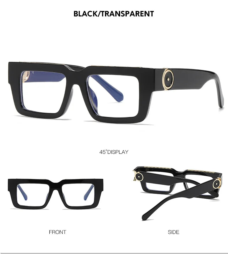 Vintage Red Square Reading Glasses Women Men Luxury Brand Blue Light Blocking Computer Glasses Optical Presbyopia Eyeglasses +3