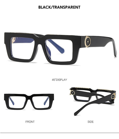 Vintage Red Square Reading Glasses Women Men Luxury Brand Blue Light Blocking Computer Glasses Optical Presbyopia Eyeglasses +3