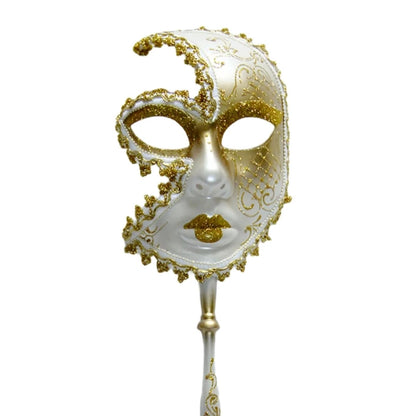 Mardi Gras Mask Masquerade Mask with Holding Venetians Mask Carnivals Mask Halloween Costume Mask for Party