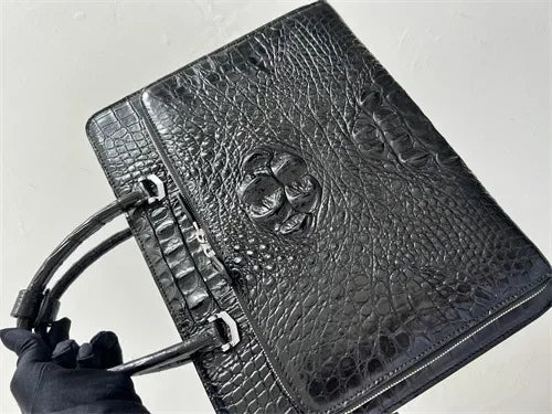 2024 New Luxury Real Crocodile Leather Laptop Bags Alligator Genuine Leather Men's Briefcase Brand Travel Messenger Computer Bag