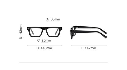 57176 Fashion Optical Spectacle Frames Men Popular Spring Hinge Glasses Frame Women Trend Square Transparent Eyeglass