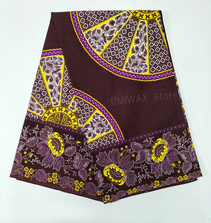 Dutch african Nigiar wax 100% Cotton Real Wax Pagne foVeritable Hollandais Dutch print High Quality fabric cloth 6yards