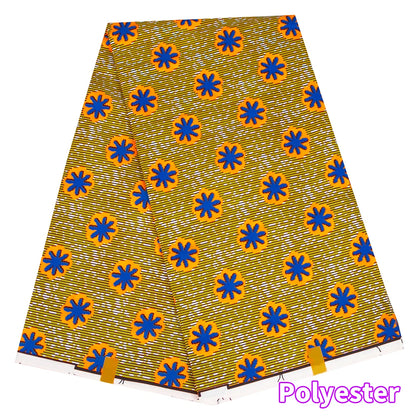 African Ankara Wax Fabric Patchwork Retro Style Double Prints Warp DIY Cloth Sewing Materials Africa Loincloth Polyester Tissu