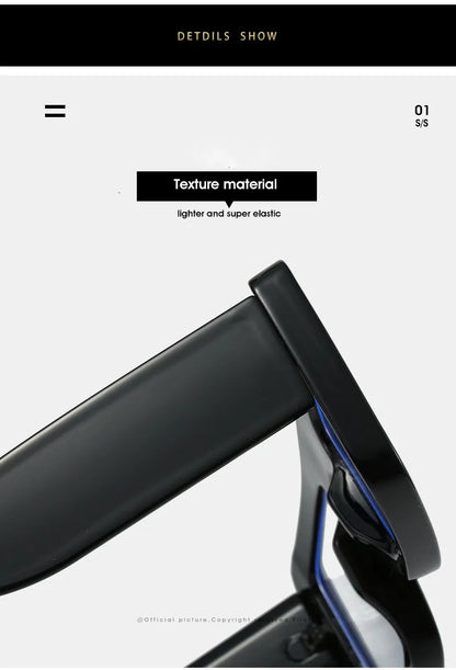 Anti Blue Light Square Thick Frames Reading Glasses Men Women Finished Presbyopic Eyewear Clear Len Prescription Optical Glasses