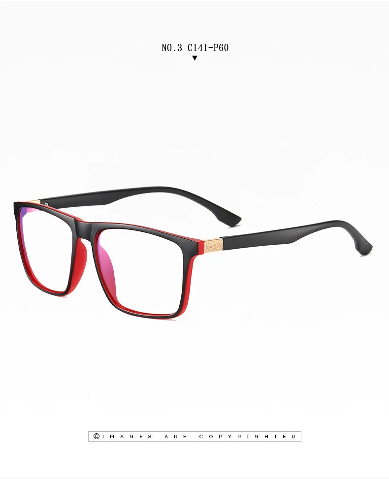 Men's Optical CR39 Lenses Myopia Presbyopic Eyewear Women Blue Light Blocking Prescription Reading Glasses TR90 Eyeglasses Frame
