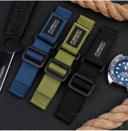 Hot top Nylon NATO watch strap for Seiko NO.5 007 series sport watch belt 20mm 22mm 24mm watchband Men's wristband bracelet
