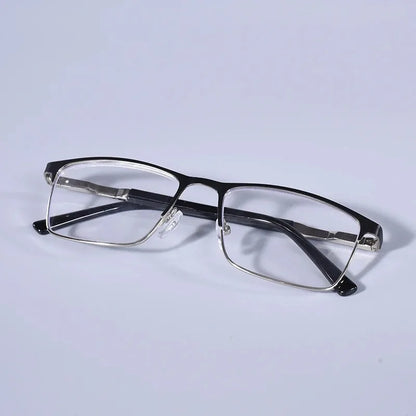 Double Color Oversize Frame Reading Glasses For Men And Women Anti blue Light High Quality Square Presbyopia Glasses+175