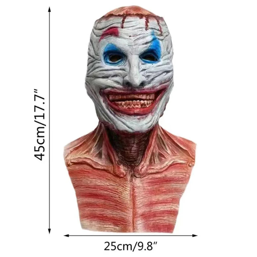 Joker Double Peelable Halloween Mask Latex Creepy Halloween Skull Mask Blood Double Mask for Halloween Costumes Party Decoration
