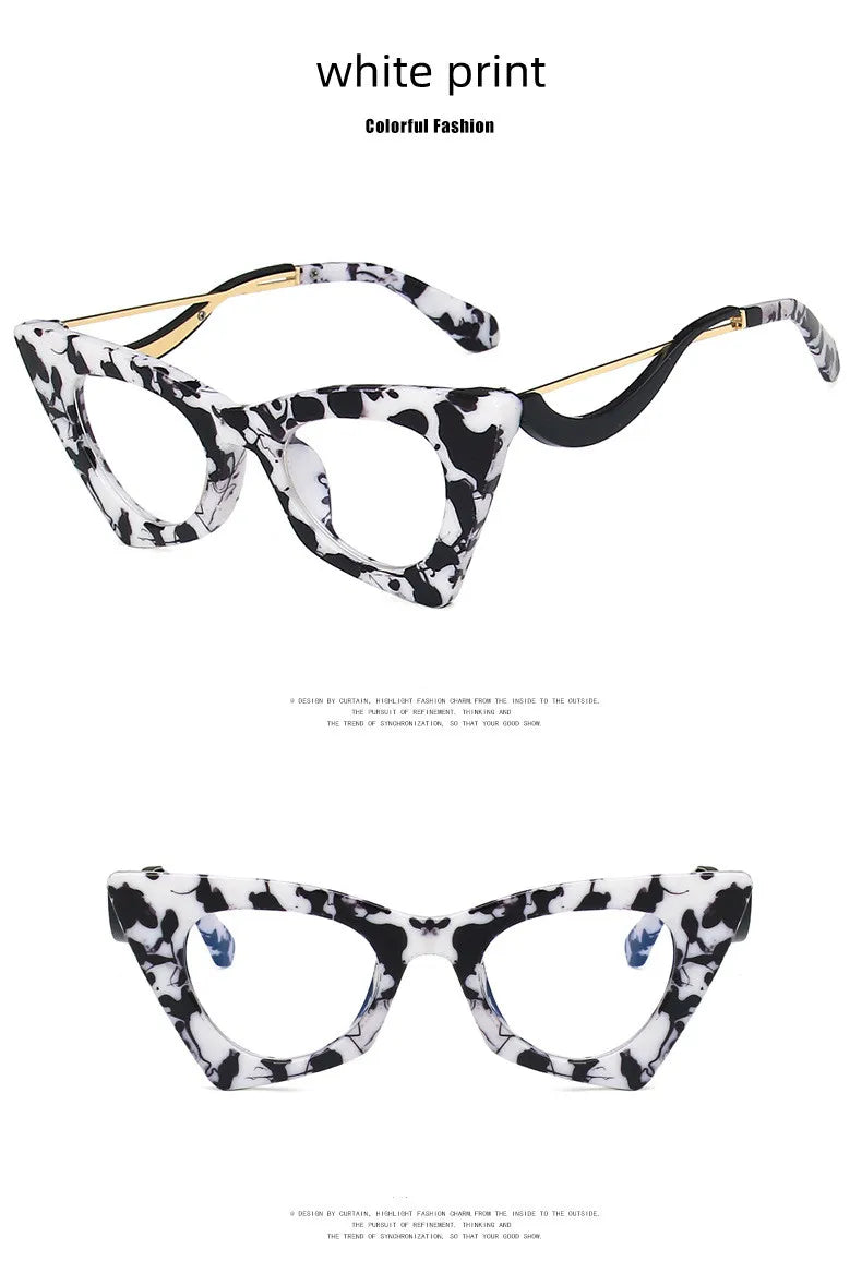 High Quality Brand Design Cat Eye Blue Light Blocking Computer Hyperopia Women Reading Glasses Diopter +0.5 1.5 2.0 2.5 3.5 6.0