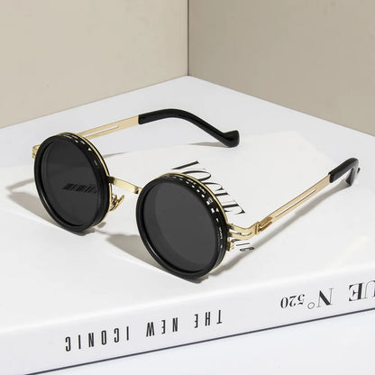 ND2-400 9 Level Adjustable Dimming Polarized Sunglasses Men Women Fishing Punk Round Glasses Driving Eyeglasses ND Filter