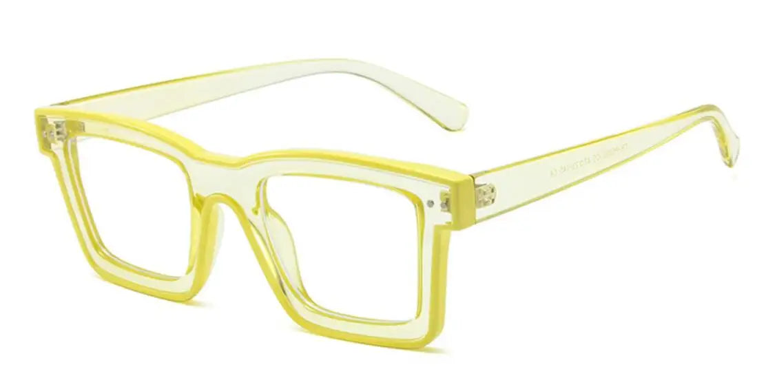 Retro Square Anti Blue Light Optical Glasses Frames Men Fashion Computer Prescription Eyeglasses Women TR90 Reading Glasses +2.5