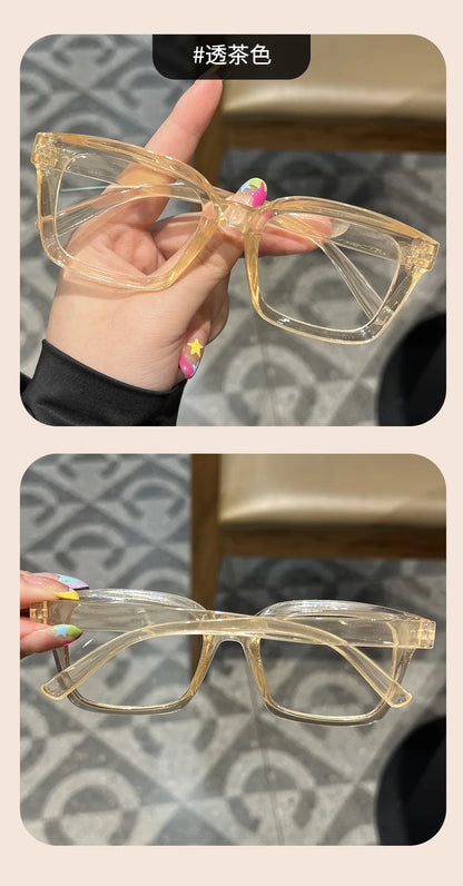 Transparent square Computer Glasses Frame Women Men Anti Blue Light Black Eyewear Blocking Glasses Optical Spectacle Eyeglass