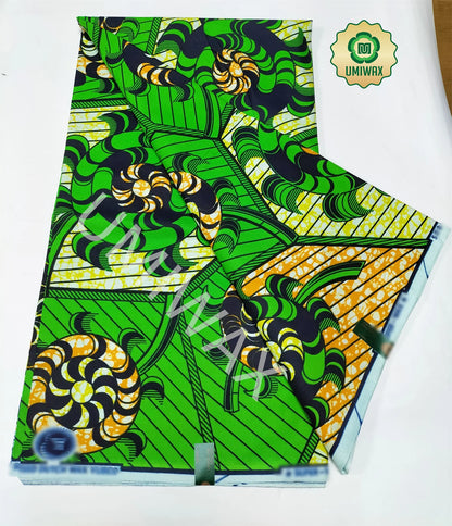 2025 Newest Veritable Original Super-W Guaranteed Dutch Hollandais Pagne Real Wax Print Fabric African Dress 100% Cotton 6 yard